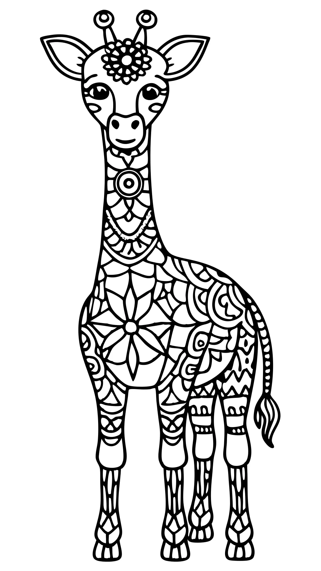 adult coloring pages giraffe